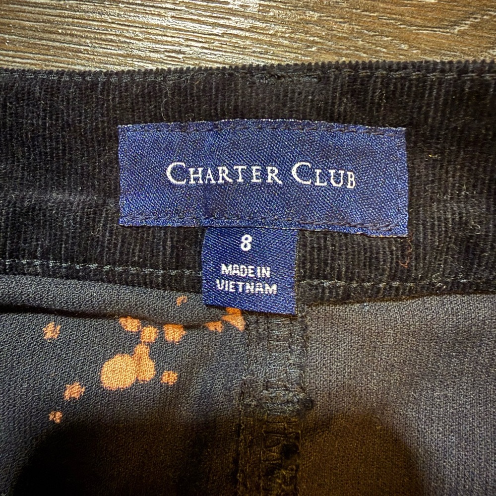 Charter Club Black Floral Skirt with - Picture 5 of 8